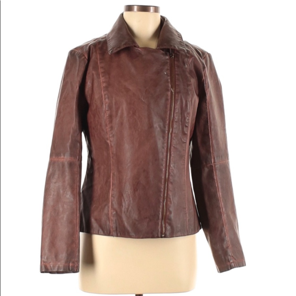 Bagatelle brown faux leather jacket